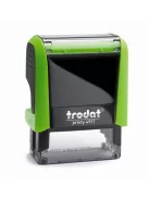 Bélyegző, TRODAT "Printy 4911", fekete ház, kék párnával (IT4911K)
