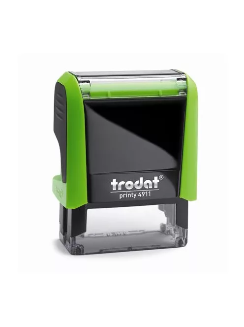 Bélyegző, TRODAT "Printy 4911", fekete ház, kék párnával (IT4911K)