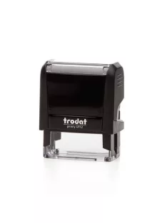  Bélyegző, TRODAT "Printy 4912", fekete ház, fekete párnával (IT4912F)