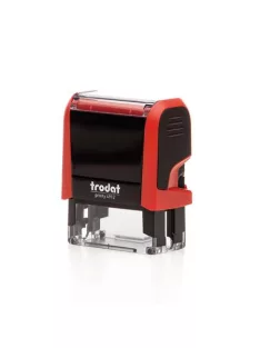   Bélyegző, TRODAT "Printy 4912", piros ház, fekete párnával (IT4912P)