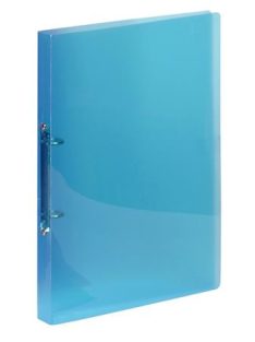   Gyűrűs könyv, 2 gyűrű, 20 mm, A4, PP, VIQUEL "Propyglass", kék (IV020272)