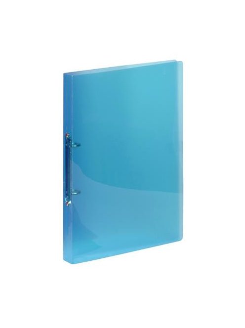Gyűrűs könyv, 2 gyűrű, 20 mm, A4, PP, VIQUEL "Propyglass", kék (IV020272)