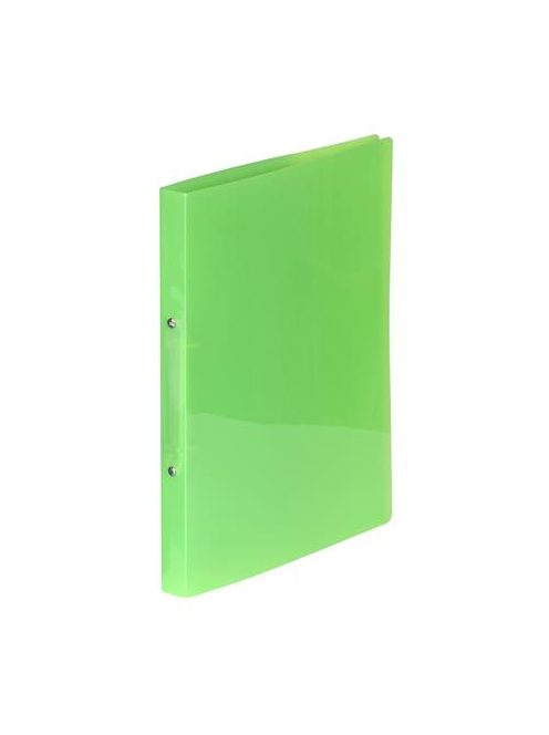 Gyűrűs könyv, 2 gyűrű, 20 mm, A4, PP, VIQUEL "Propyglass", zöld (IV020273)