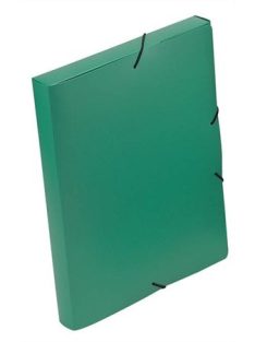   Gumis mappa, 30 mm, PP, A4, VIQUEL "Essentiel", zöld (IV021303)