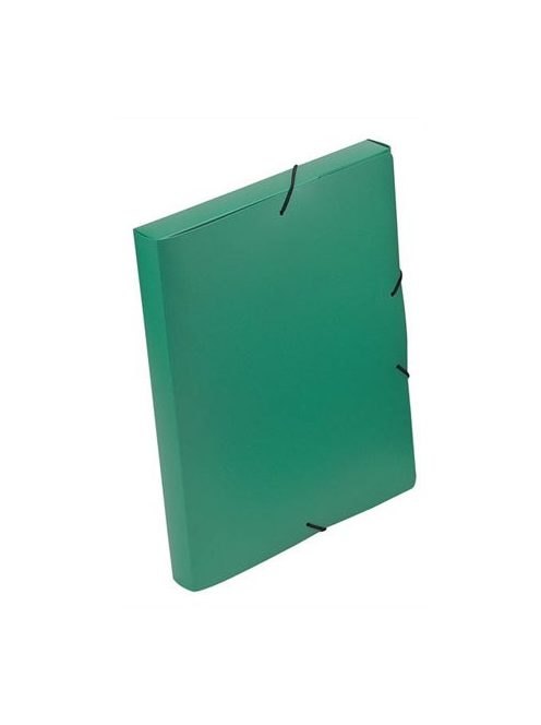 Gumis mappa, 30 mm, PP, A4, VIQUEL "Essentiel", zöld (IV021303)