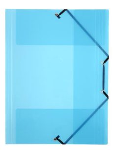   Gumis mappa, 15 mm, PP, A4, VIQUEL "Propyglass", kék (IV113372)