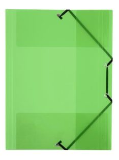   Gumis mappa, 15 mm, PP, A4, VIQUEL "Propyglass", zöld (IV113373)