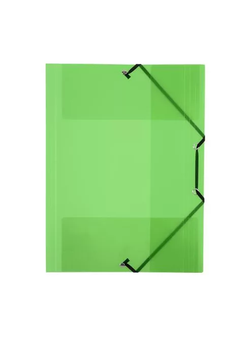 Gumis mappa, 15 mm, PP, A4, VIQUEL "Propyglass", zöld (IV113373)