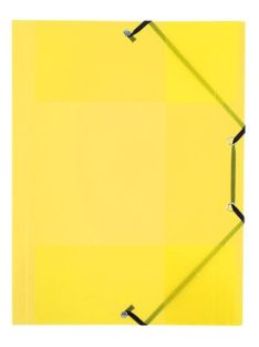   Gumis mappa, 15 mm, PP, A4, VIQUEL "Propyglass", sárga (IV113392)