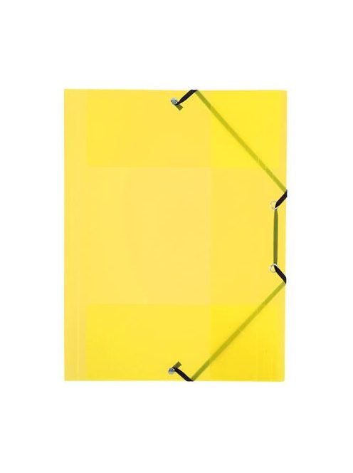 Gumis mappa, 15 mm, PP, A4, VIQUEL "Propyglass", sárga (IV113392)