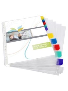   Genotherm, lefűzhető, jelölőfüles, A4, 90 mikron, víztiszta, 12 részes, VIQUEL (IV154316)