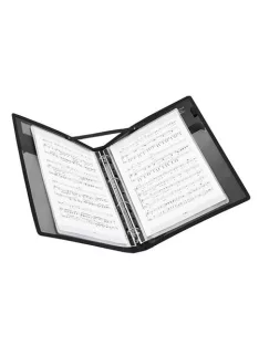   Kottatartó, 4 gyűrűs, 25 mm, A4, PP, VIQUEL "Vocalyz Adagio", fekete (IV581834)
