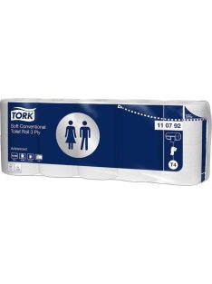   Toalettpapír, T4 rendszer, 3 rétegű, 12, 5 cm átmérő, Advanced, TORK "Soft", fehér (KHH028H)