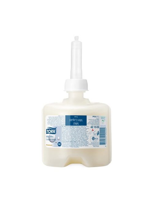 Folyékony szappan, 0,475 l, S2 rendszer,TORK "Mini", kézkimélő, enyhén illatosított (KHH033U)