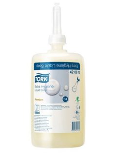   Folyékony szappan, 1 l, S1 rendszer, TORK "Kézmosására", átlátszó (KHH143U)