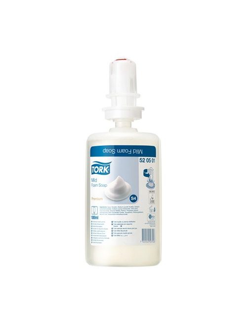 Habszappan, kézkímélő, 1 l, S4 rendszer, TORK, átlátszó (KHH168)