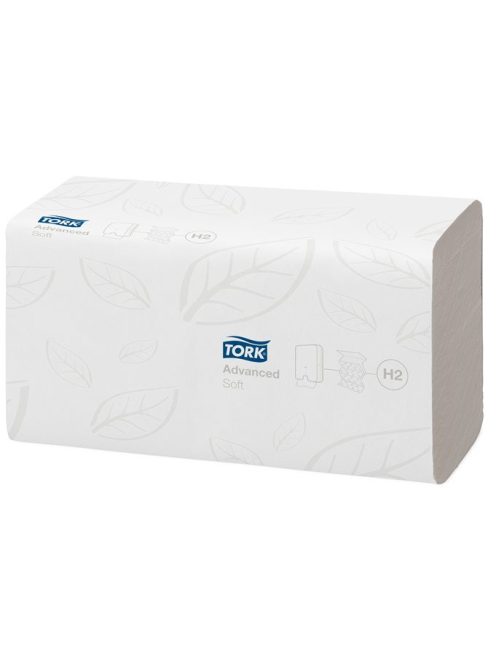 Kéztörlő, Interfold hajtás, 2 rétegű, 180 lap, H2 rendszer, Advanced, TORK "Xpress® Soft Multifold", fehér (KHH180)
