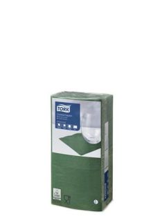   Szalvéta, 1/4 hajtogatott, 2 rétegű, 23,8x24 cm, Advanced, TORK "Cocktail", sötétzöld (KHH185)