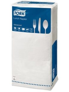   Szalvéta, 1/4 hajtogatott, 2 rétegű, 32,5x32,8 cm, Advanced, TORK "Lunch", fehér (KHH187)