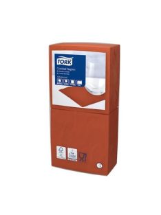   Szalvéta, 1/4 hajtogatott, 2 rétegű, 32,5x32,8 cm, Advanced, TORK "Lunch", terrakotta (KHH189)