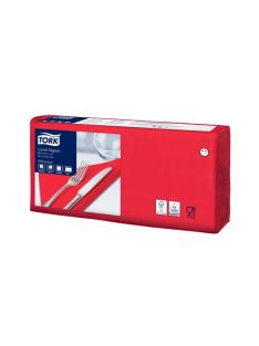   Szalvéta, 1/4 hajtogatott, 2 rétegű, 32x32 cm, Advanced, TORK "Lunch", vörös (KHH194)