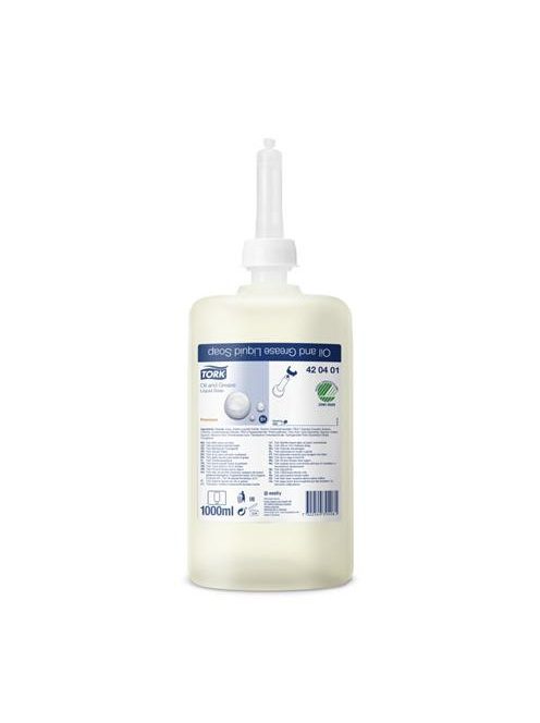 Folyékony szappan, 1 l S1 rendszer, TORK "Olaj és zsíroldó", átlátszó (KHH358)