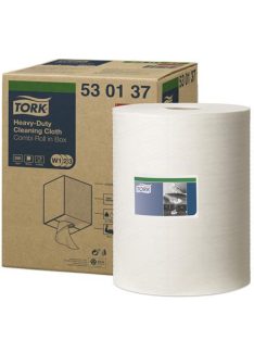   Tisztítókendő, tekercses, nagy teljesítményű, W2 rendszer, 1 rétegű, TORK, fehér (KHH382)