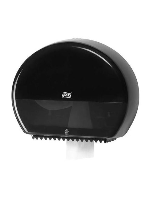 Toalettpapír adagoló, T2 rendszer, Elevation, TORK "Mini Jumbo", fekete (KHH520)