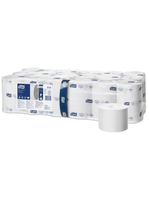 Toalettpapír, T7 rendszer, 2 rétegű, 13,1 cm átmérő, Premium, TORK "Mid-size", fehér (KHH567)