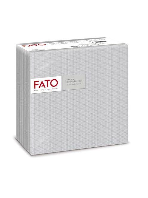 Szalvéta, 1/4 hajtogatott, 40x40 cm, FATO "Airlaid Shade", ezüst (KHH600)