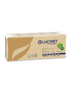   Papír zsebkendő, 4 rétegű, 10x9 db, LUCART "EcoNatural", barna (KHH660)