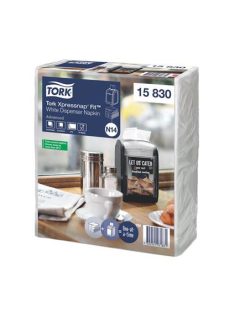   Szalvéta, adagolós, 2 rétegű, 21,3x16,5 cm, N14 rendszer, Advanced, TORK "Xpressnap Fit®", fehér (KHH673)