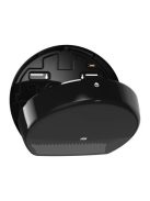 Toalettpapír adagoló, T1 rendszer, Elevation, TORK "Jumbo", fekete (KHH675)