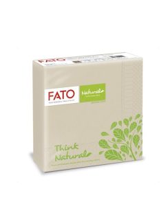   Szalvéta, 1/4 hajtogatott, 33x33 cm, FATO "Natural Style", havanna barna (KHH760)