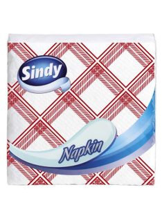   Szalvéta, 45 lap, "Sindy", kockás minta (KHHVP049)