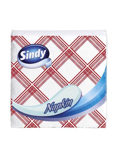 Szalvéta, 45 lap, "Sindy", kockás minta (KHHVP049)