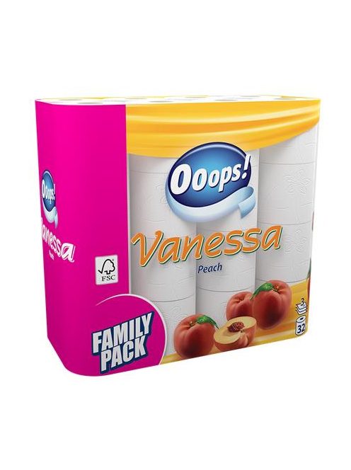 Toalettpapír, 3 rétegű, 32 tekercses, OOOPS "Vanessa" (KHHVP051)
