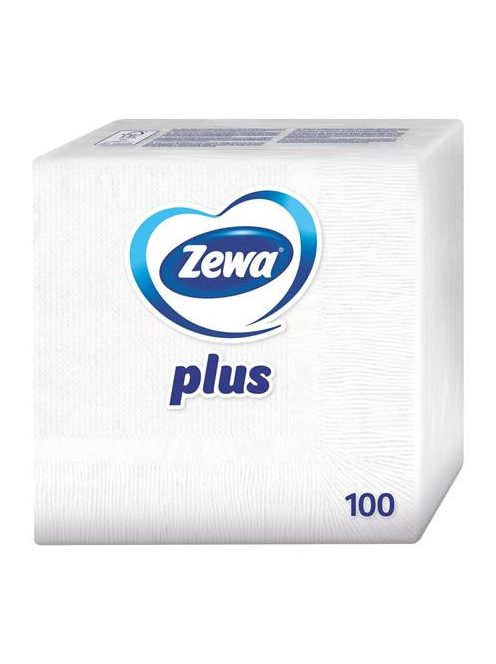 Szalvéta, 100 db-os, ZEWA, fehér (KHHZ16)