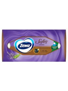  Kozmetikai kendő, 4 rétegű, 80 db, ZEWA "Softis" levendula (KHHZ21)