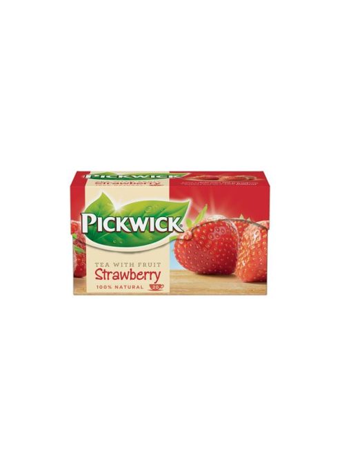 Fekete tea, 20x1,5 g, PICKWICK, eper (KHK015)