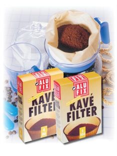 Szűrőpapír, 4 adagos, ALUFIX (KHK133)