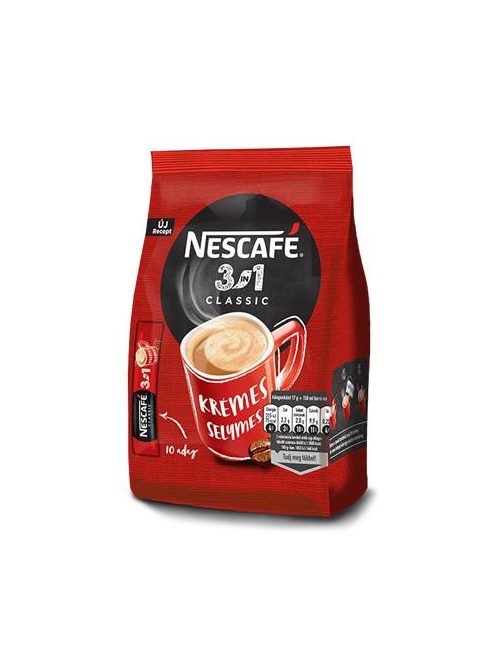 Instant kávé stick, 10x17 g, NESCAFÉ, 3in1 "Classic" (KHK162)