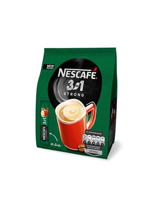 Instant kávé stick, 10x17 g, NESCAFÉ,  3in1 "Strong" (KHK262)