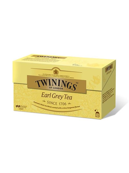 Fekete tea, 25x2 g, TWININGS "Earl grey" (KHK274)