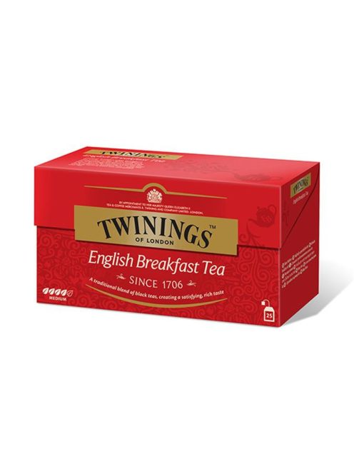 Fekete tea, 25x2 g, TWININGS "English Breakfast" (KHK275)