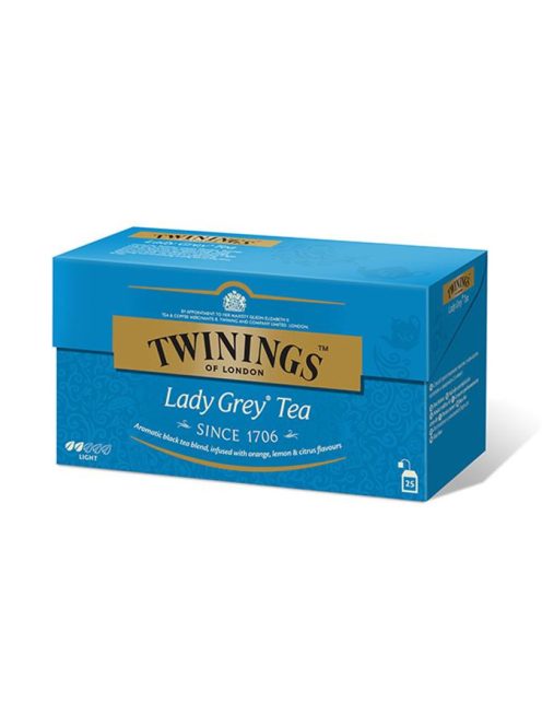 Fekete tea. 25x2 g, TWININGS "Lady grey" (KHK277)