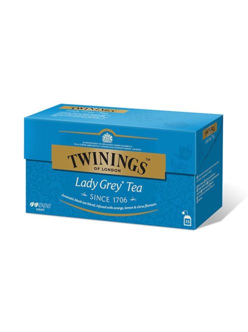 Fekete tea. 25x2 g, TWININGS "Lady grey" (KHK277)