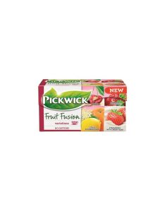   Gyümölcstea, 20x2 g, PICKWICK "Fruit Fusion Variációk Piros", eper-tejszín, citrus-bodza, mágikus meggy, áfonya-málna (KHK289)