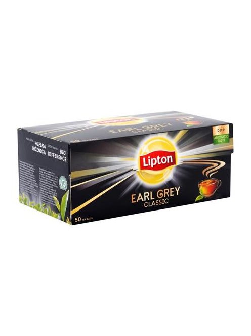 Fekete tea, 50x1,5 g, LIPTON "Earl grey" (KHK314)