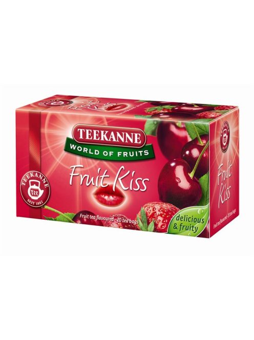 Gyümölcstea, 20x2,5 g, TEEKANNE "Fruit kiss", eper-meggy (KHK321)